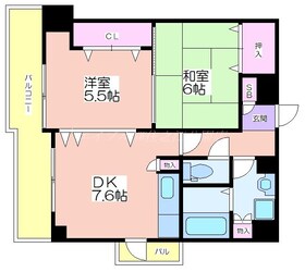 メゾンキコー住之江の物件間取画像